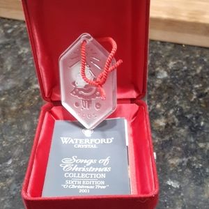 2001  Waterford Crystal Christmas ornament
